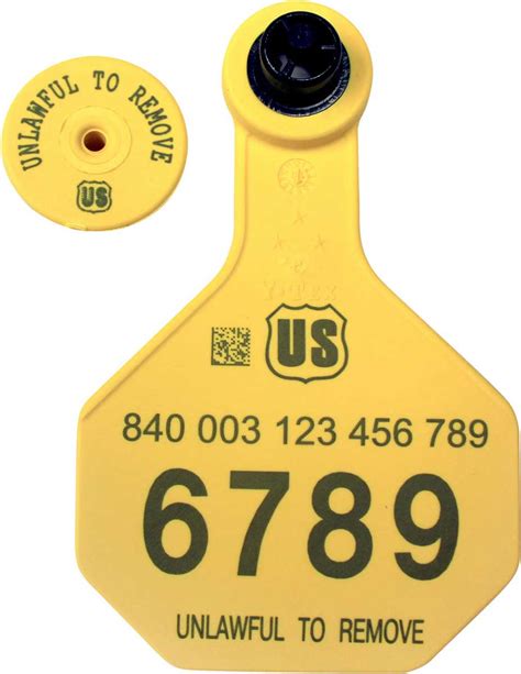 official USDA cattle id tags